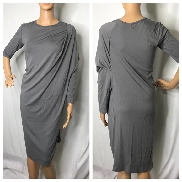 Vyda Victoria Gray Asymmetrical dress - Medium - Picture 1 of 4